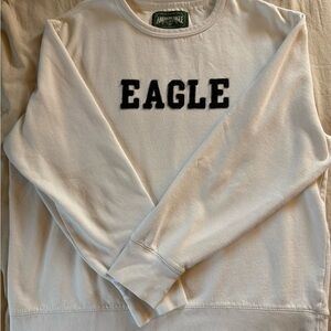American Eagle Men's Cream Crewneck Sweatshirt - XL
